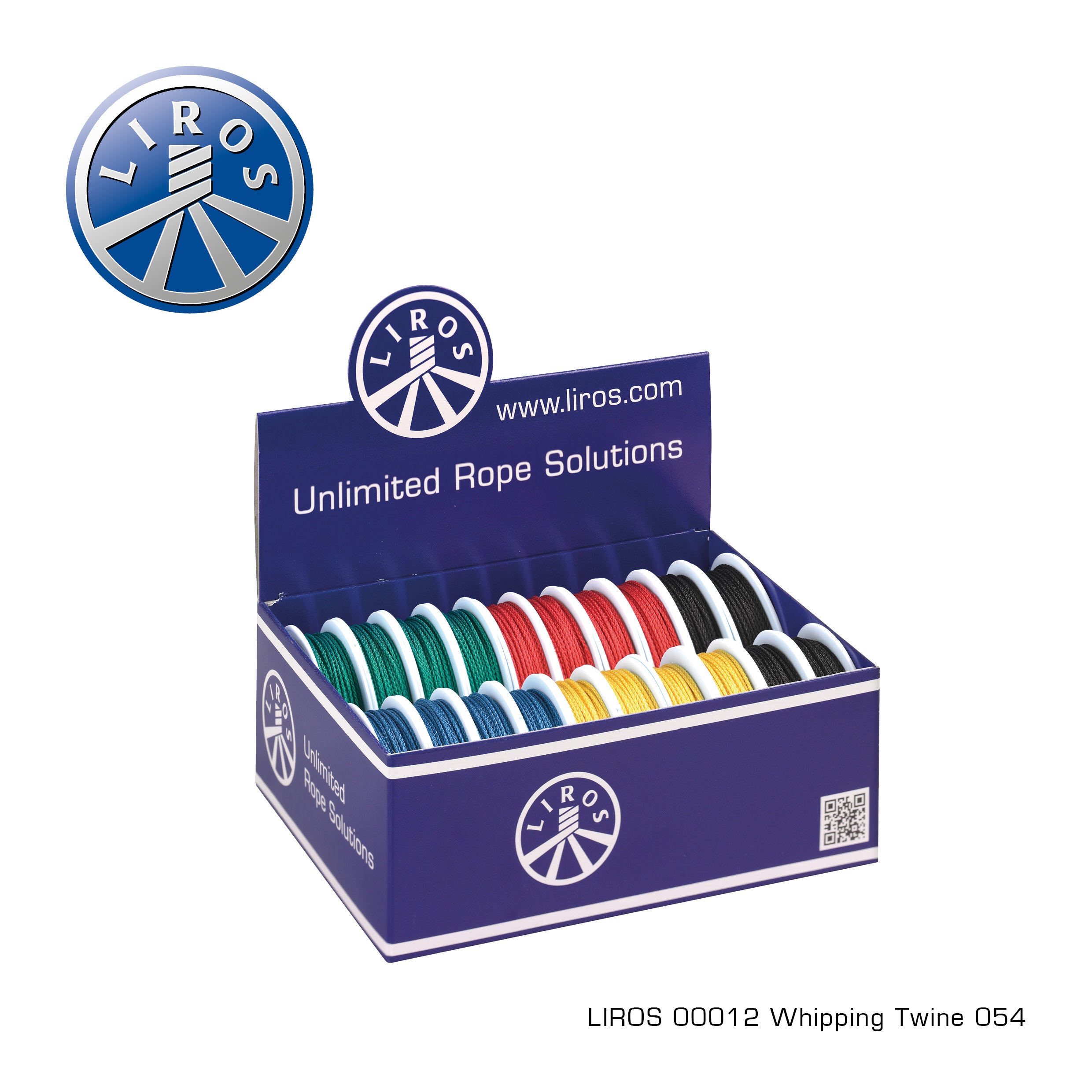 Whipping Twine heavy waxed Mixed colours 1,5mm x 20m (20pcs)