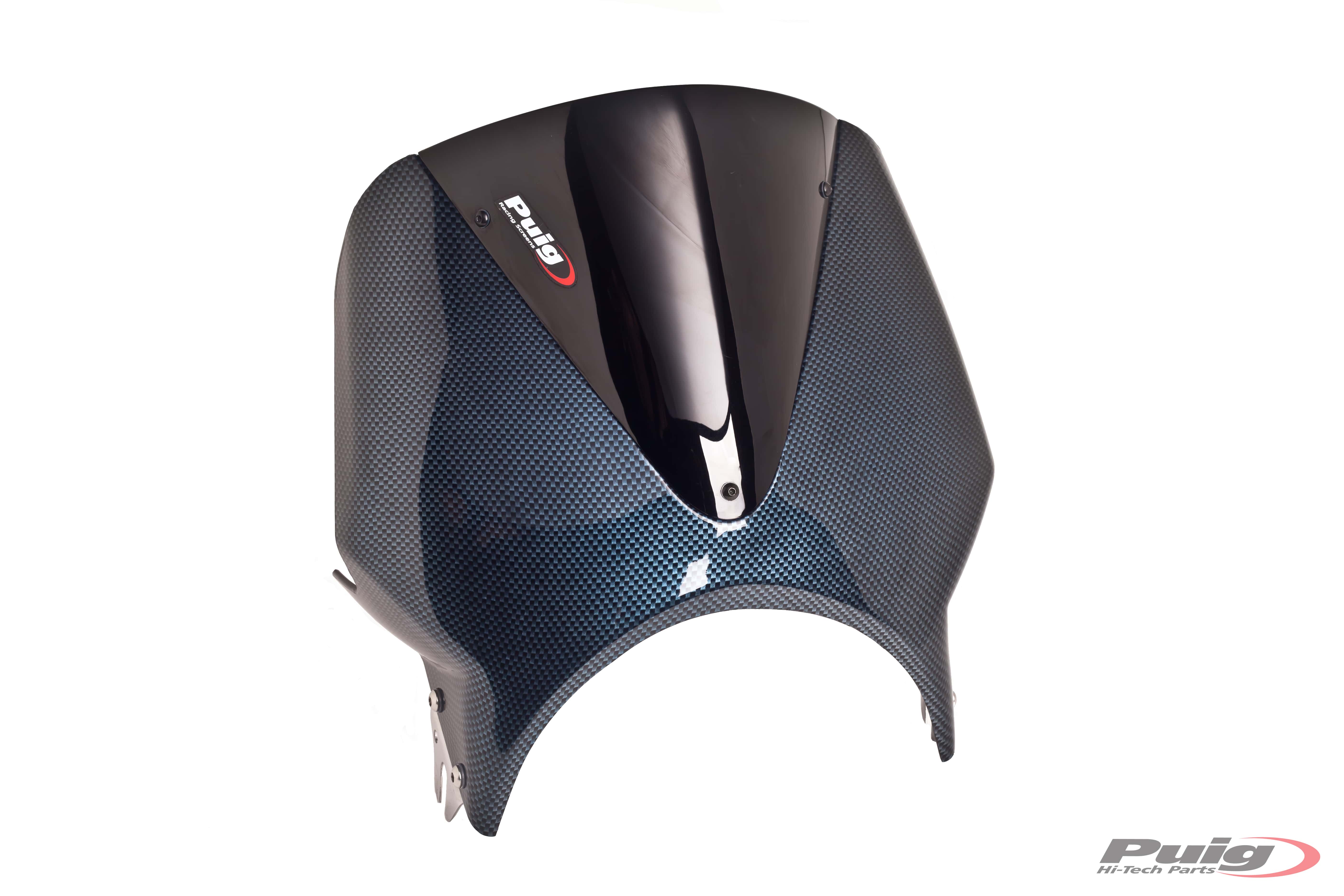 Puig Windscreen Vision Semif. C/Carbon Screen C/Black