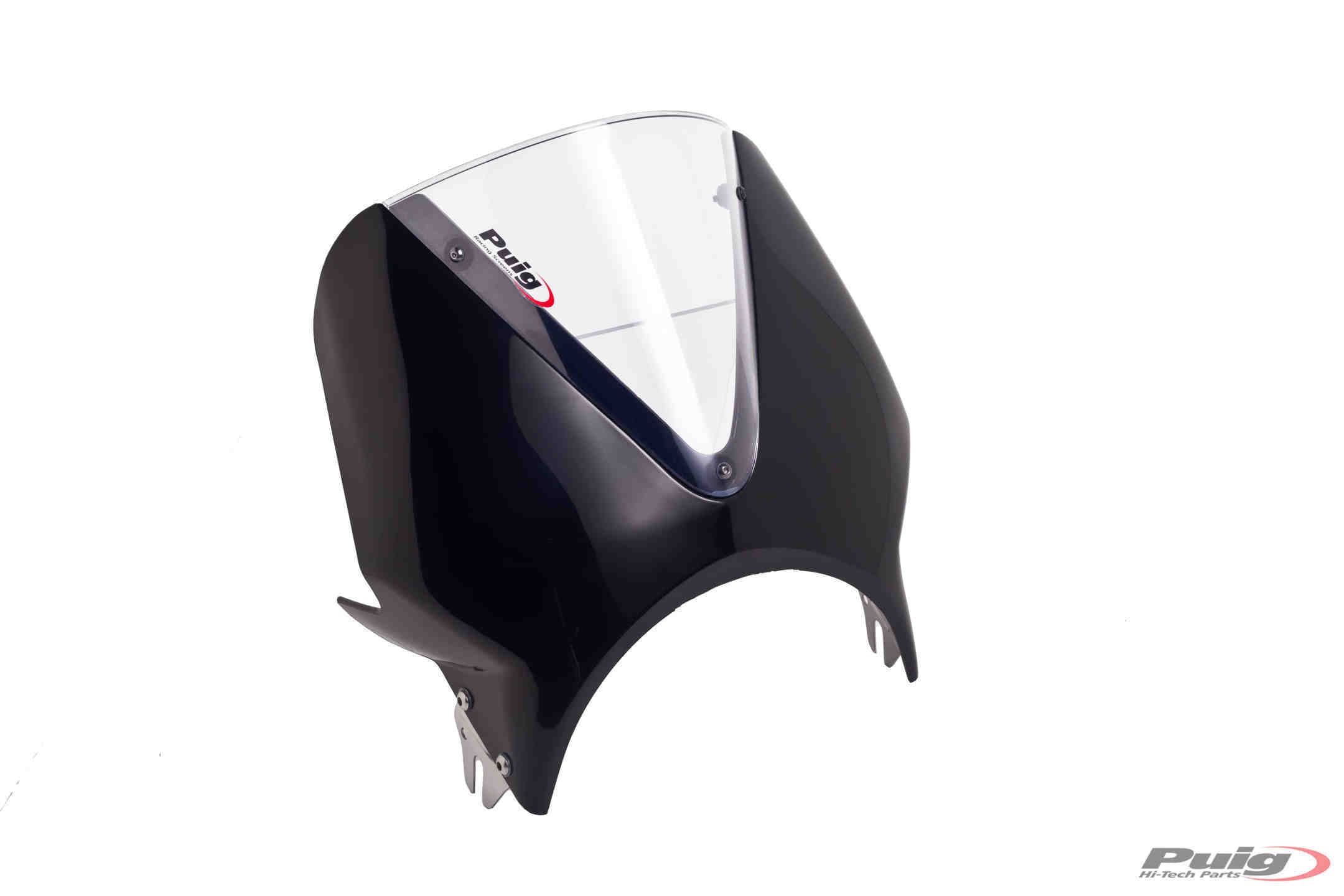 Puig Windscreen Vision Semif. C/Black Screen C/Clear