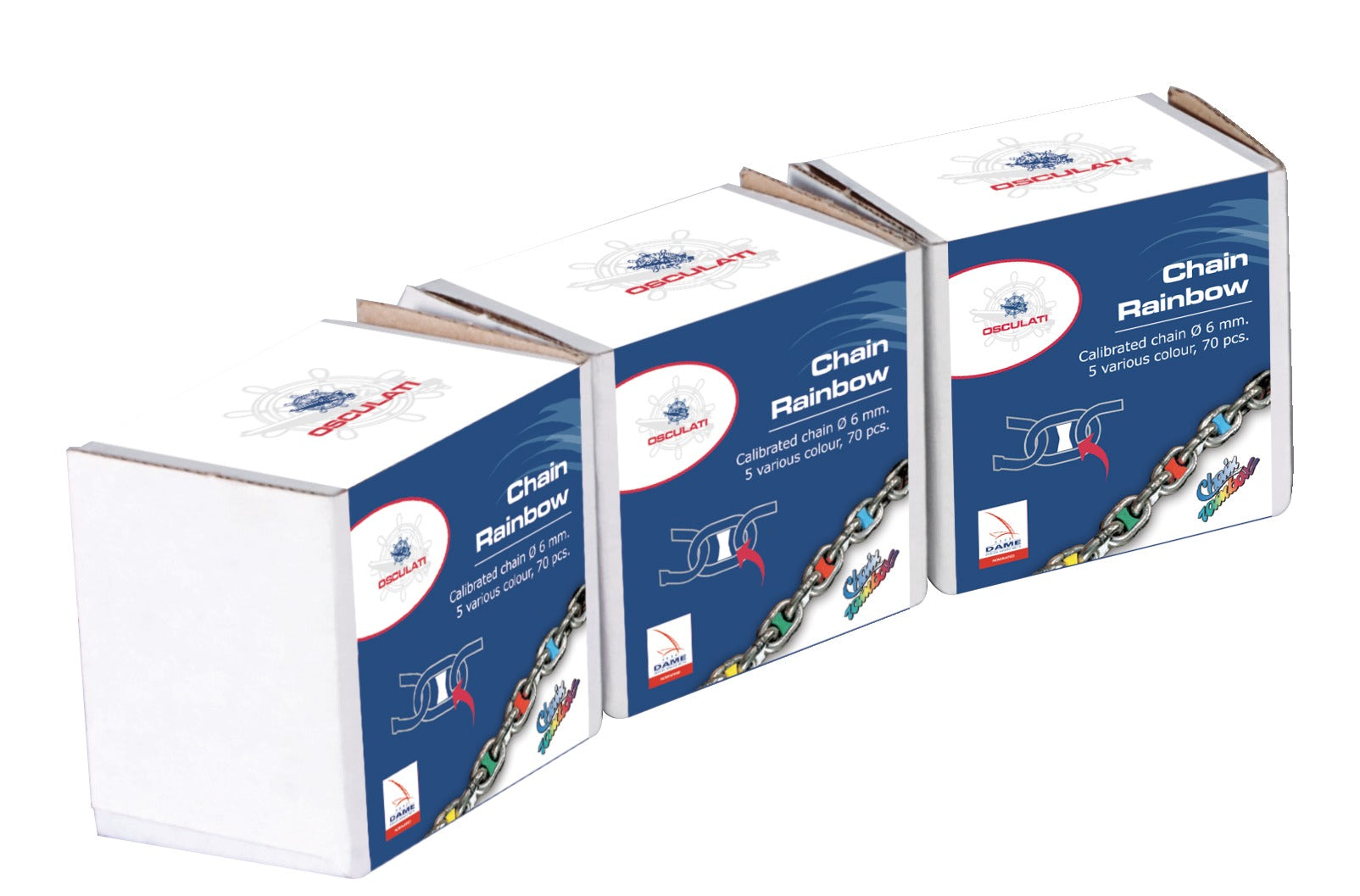Chain marker 8 mm 50 inserts