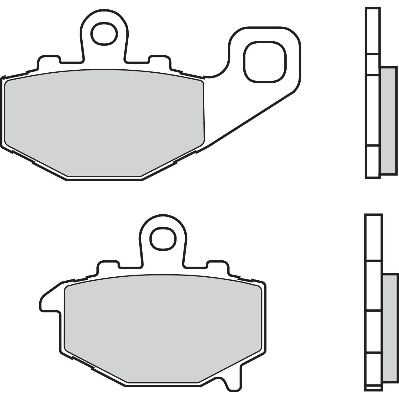 Brembo Jarrupalat Taakse Sintered Road