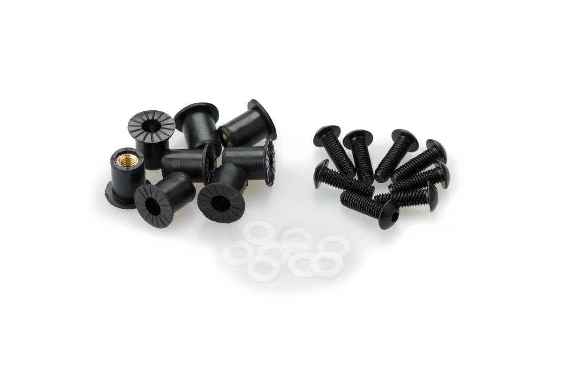 Puig Screw Kit whit silentblocks C/Black