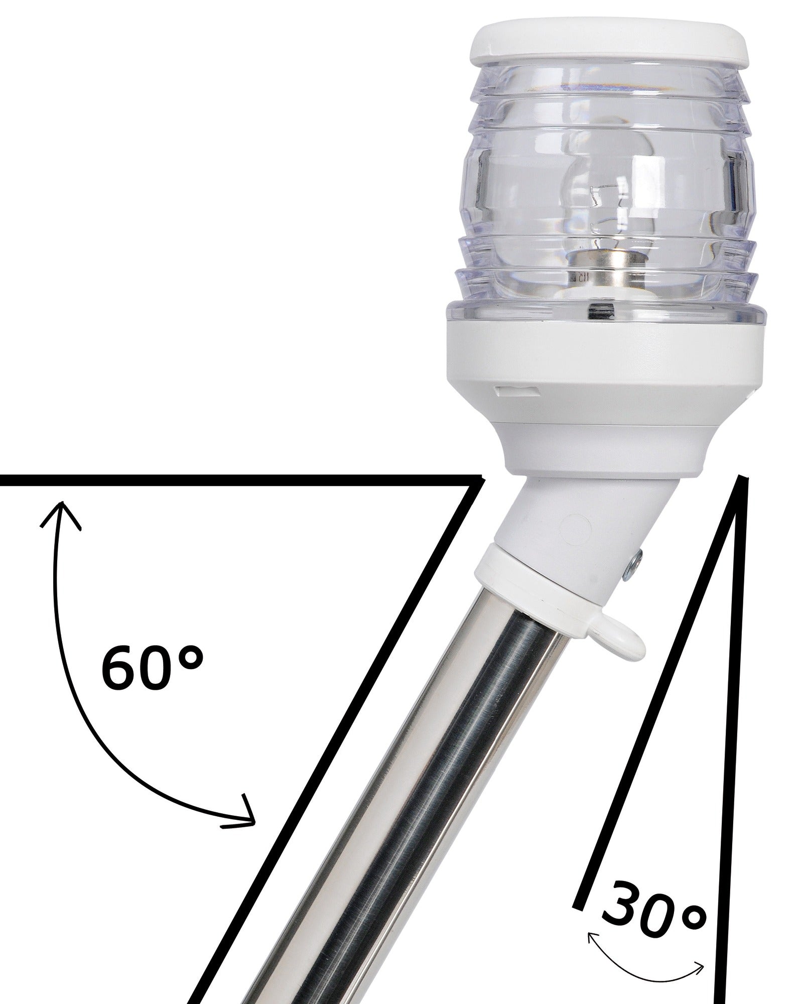 Valomasto 360° upotettavat LED 100cm valo 30°