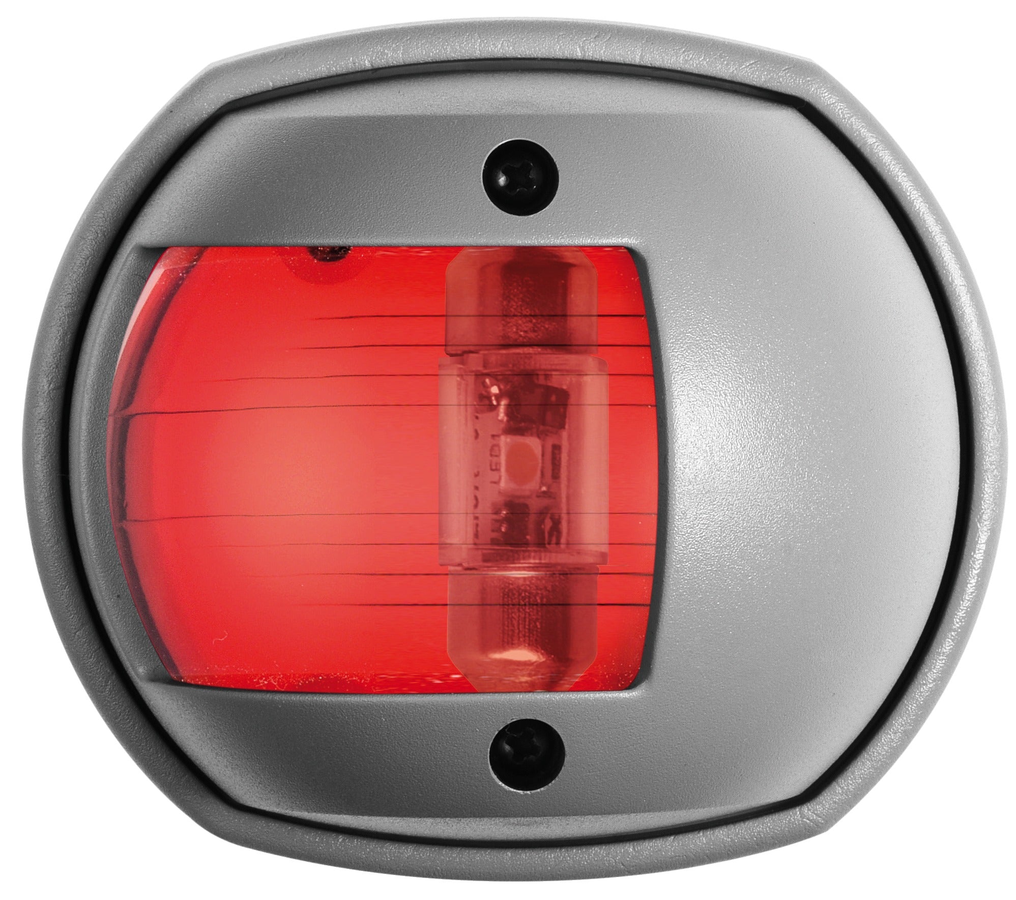 Kulkuvalo LED Compact 12 harmaa - punainen