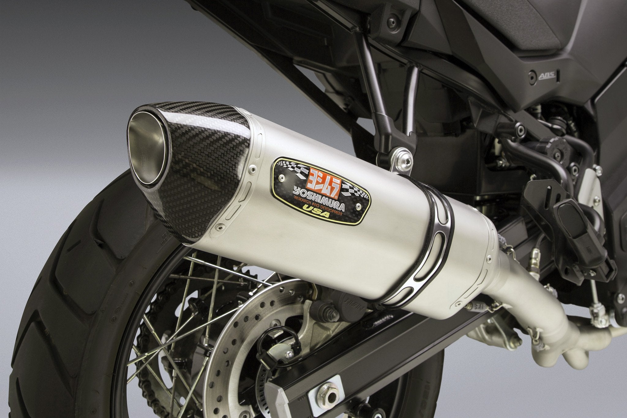 Yoshimura 3/4 System Exhaust Suzuki V-Strom 650 2017-20 Race R-77 3Qtr Ss-Ss-Cf