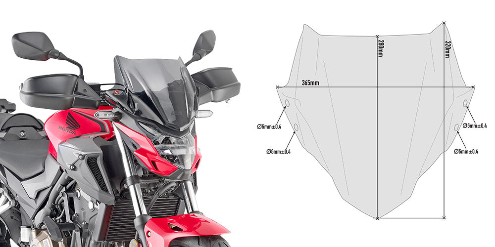 GIVI SPOILER HONDA CB500F 2019