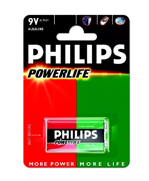 Philips Paristo 6LR61/ 9V Power Alkaline B1