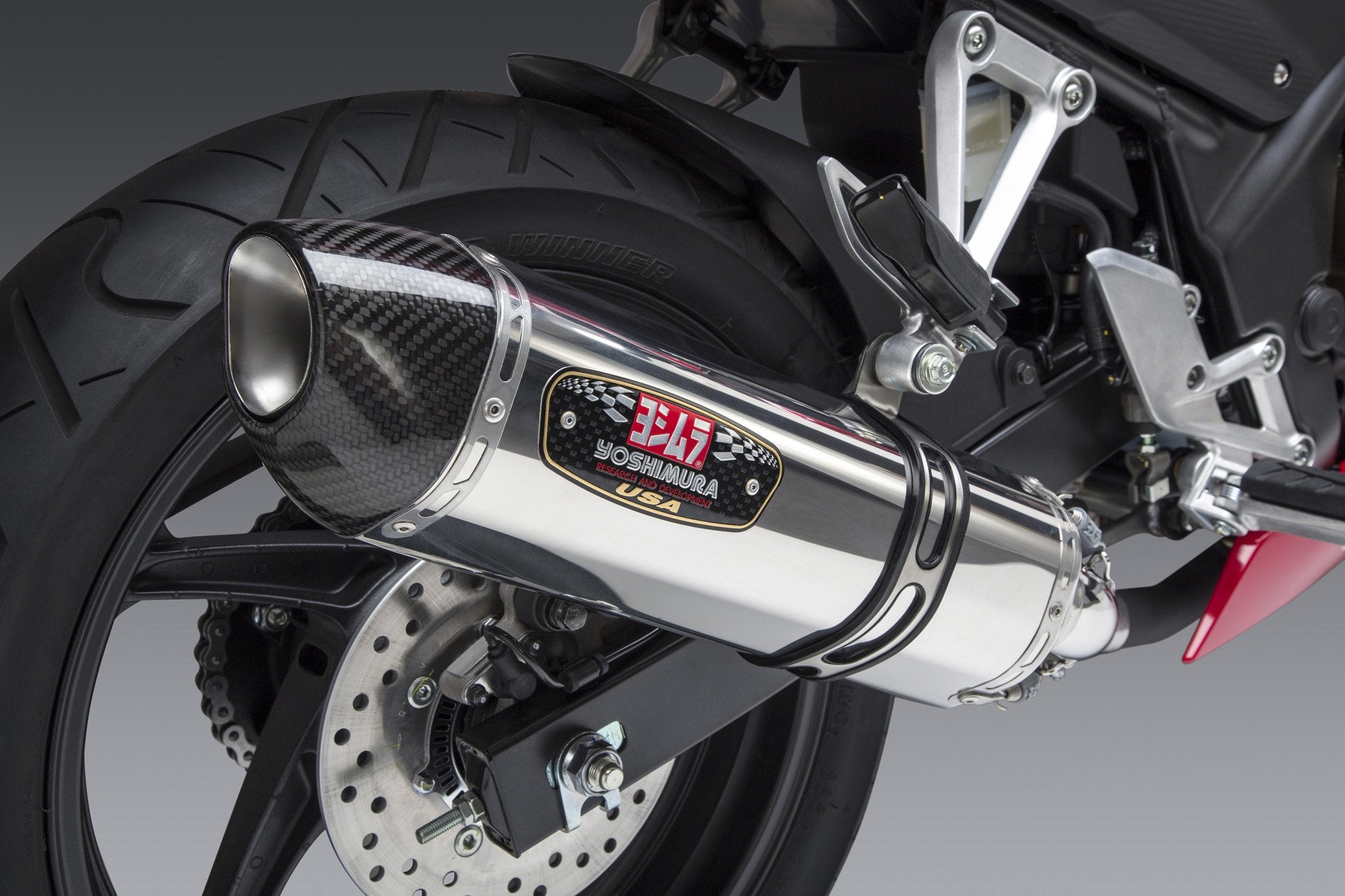 Yoshimura Slip-On Honda Cbr300R 15-19 / Cb300F 2015-16 Race R-77 So Ss-Ss-Cf
