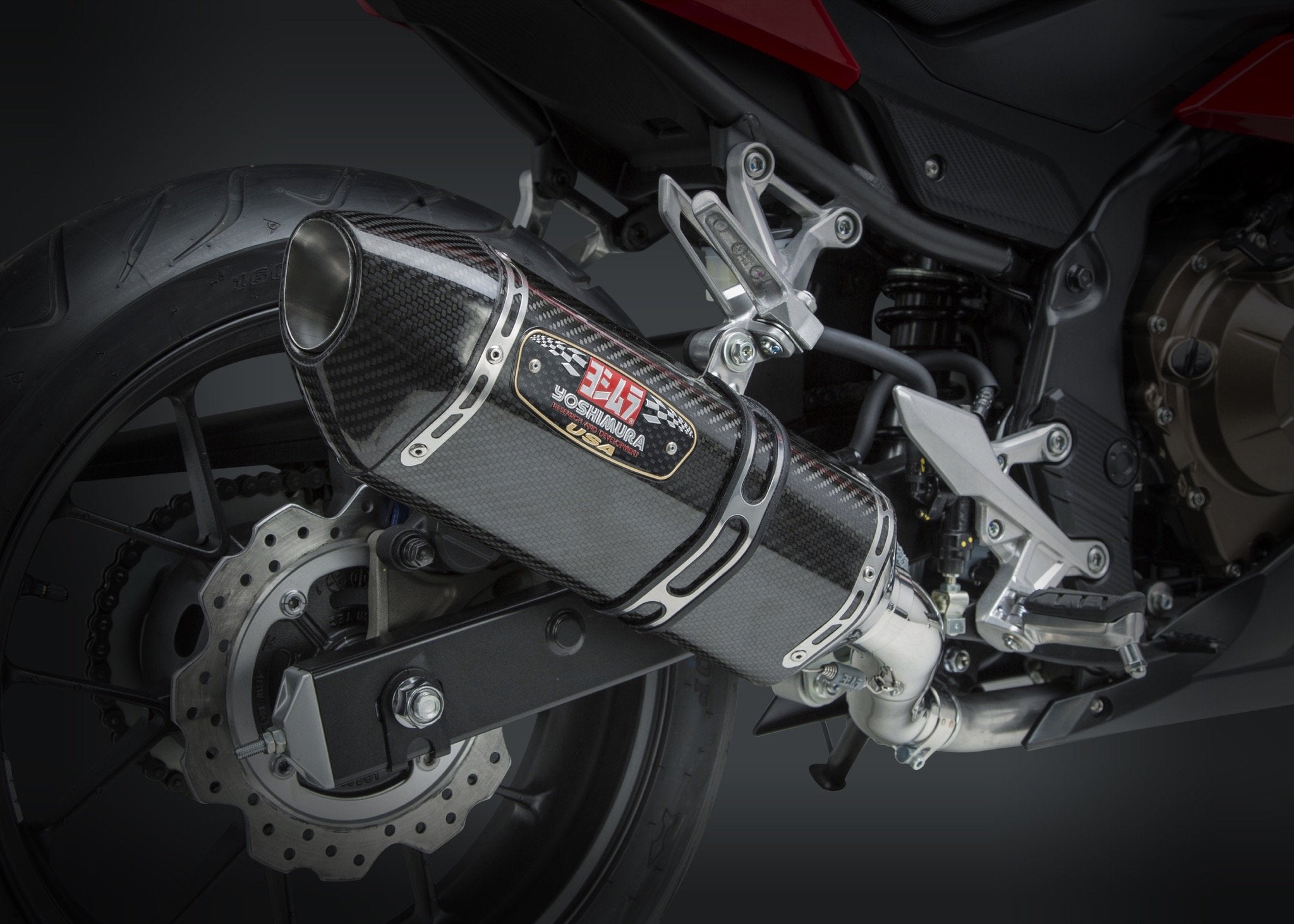 Yoshimura Slip-On Honda Cbr500R 2016-18 / Cb500F 2016-17 Signature R-77 So Ss-Cf