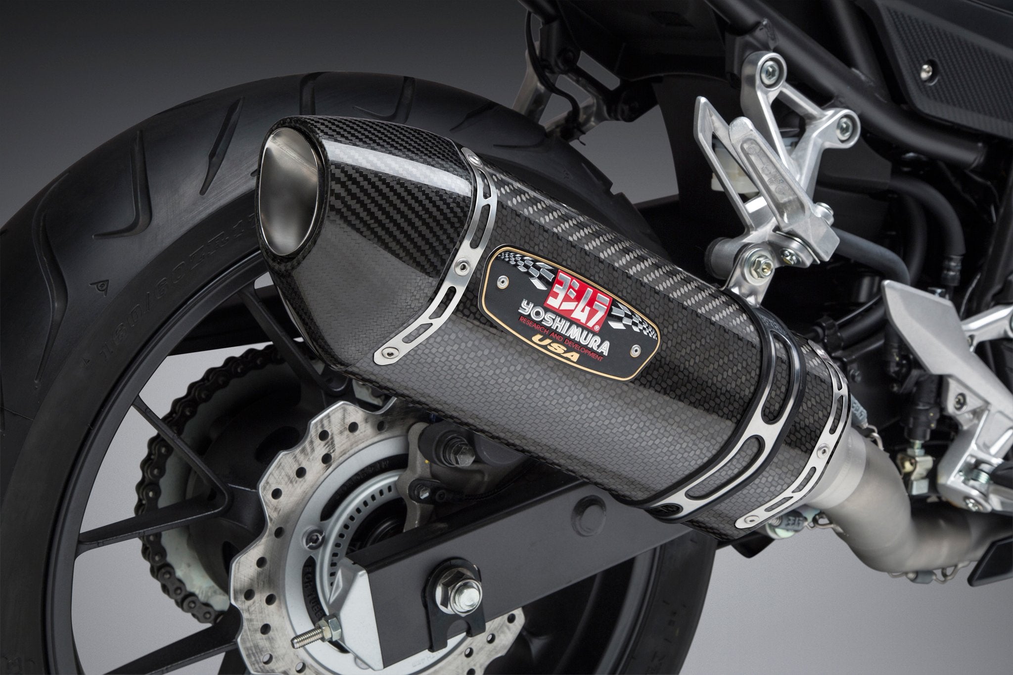 Yoshimura Full System Honda Cbr500R 2016-18 / X 17-18 Race R-77 Fs Ss-Cf-Cf Work
