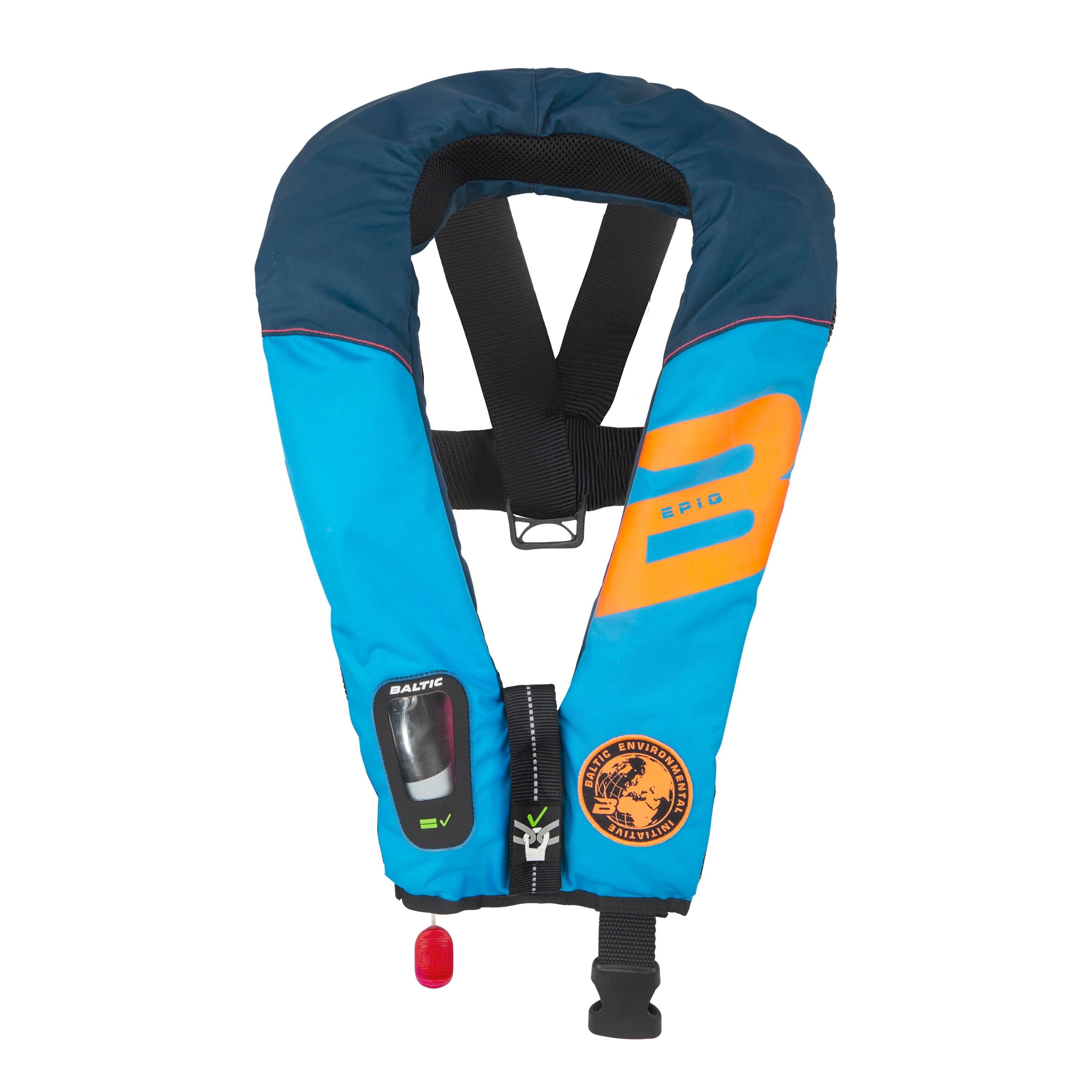 Baltic Epiq 165 harness auto ilmatäytteinen pelastusliivi aqua/navy 40-150kg