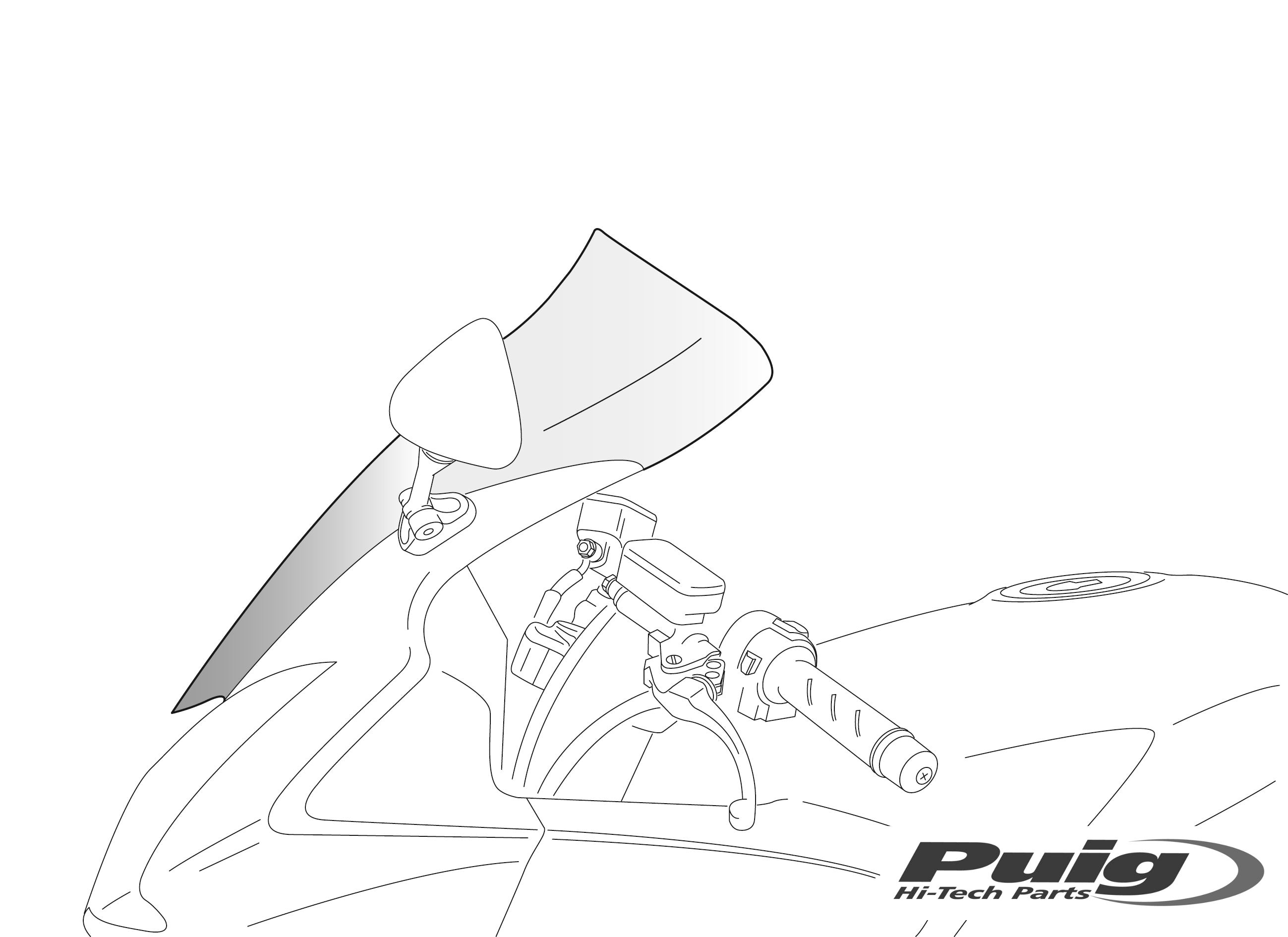Puig Touring Screen Yamaha Fjr1300 01-05' C/Clear