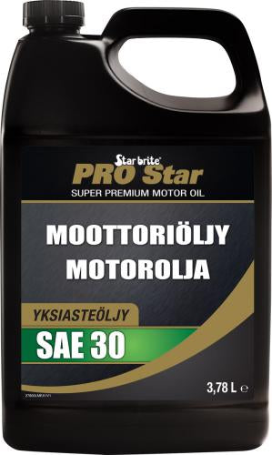 Star brite Moottoriöljy SAE30 diesel- ja bens.moottoreihin 3,78L