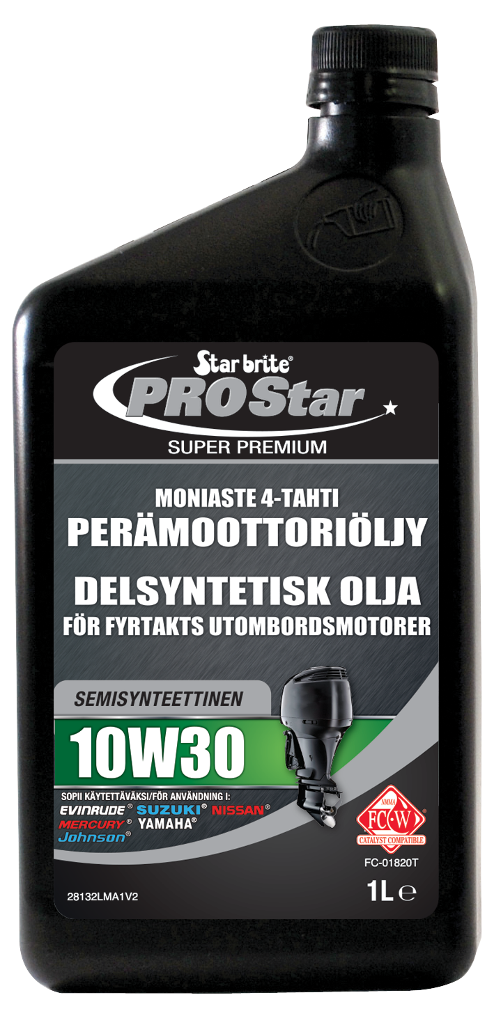 Star brite Moniaste 4-tahti 10W30 Perämoot.öljy synt. 1L