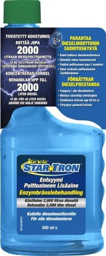 StarTron Dieselin lisäaine 500 ml riittoisuus 2000 litr.