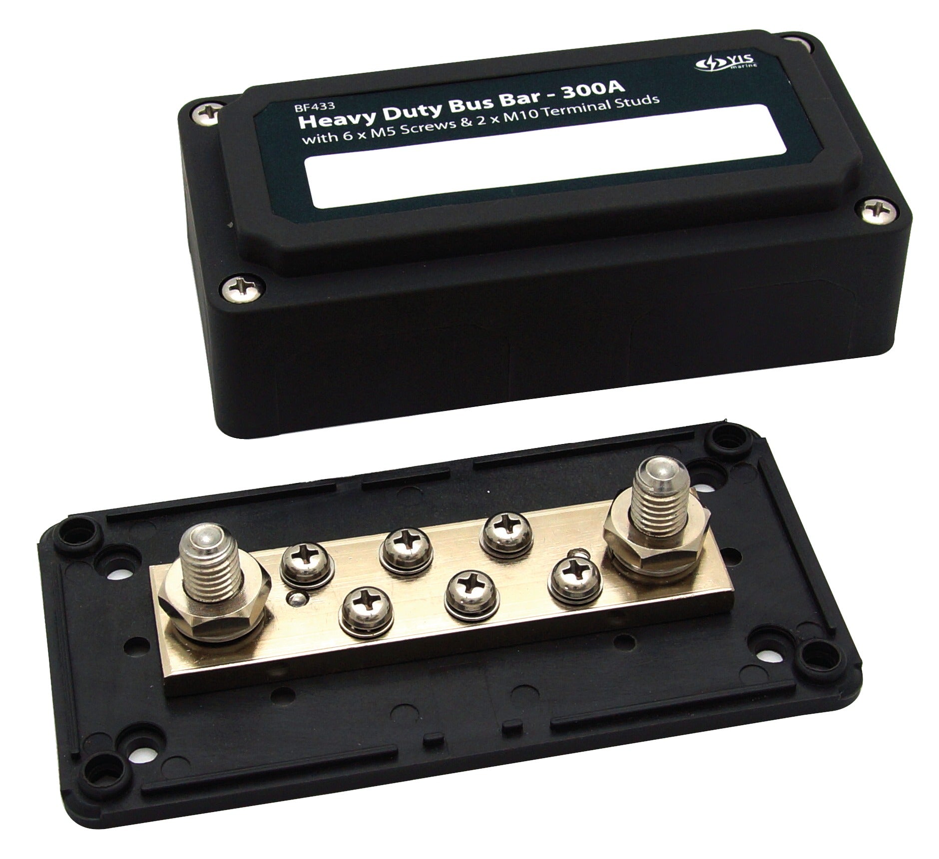 Heavy Duty BusBar kytkentäkisko 2x10mm - 6x5mm