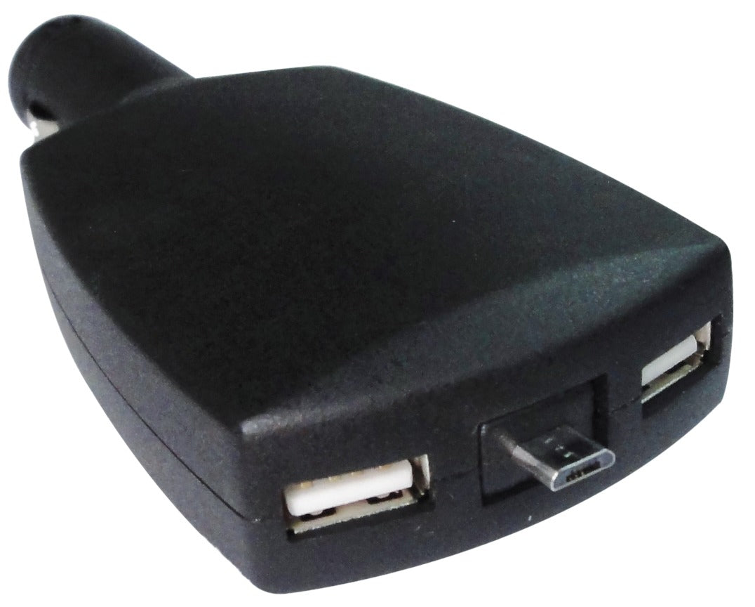 Double USB plug + Micro USB