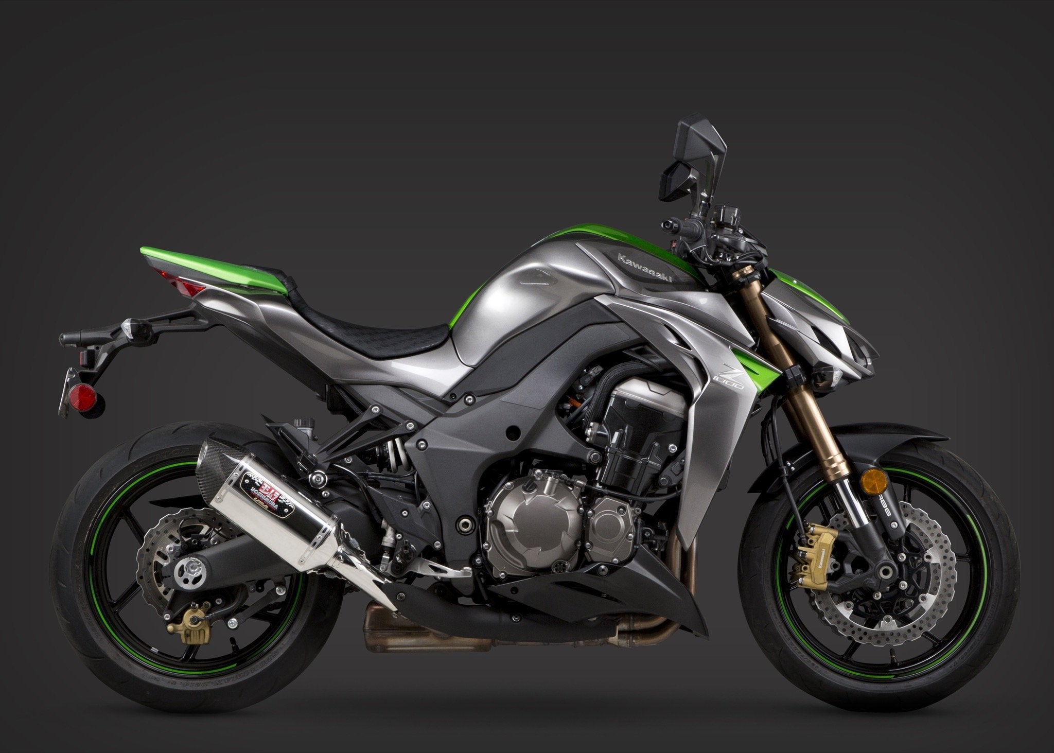 Yoshimura Slip-On Kawasaki Z1000 2014-16 Signature R-77 So Ss-Ss-Cf Dual