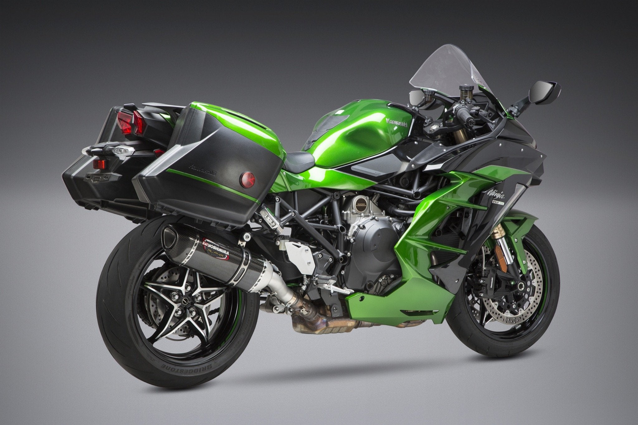 Yoshimura Slip-On Kawasaki Ninja H2 Sx 18-19 Street Alpha So Ss-Cf-Cf Works Fini