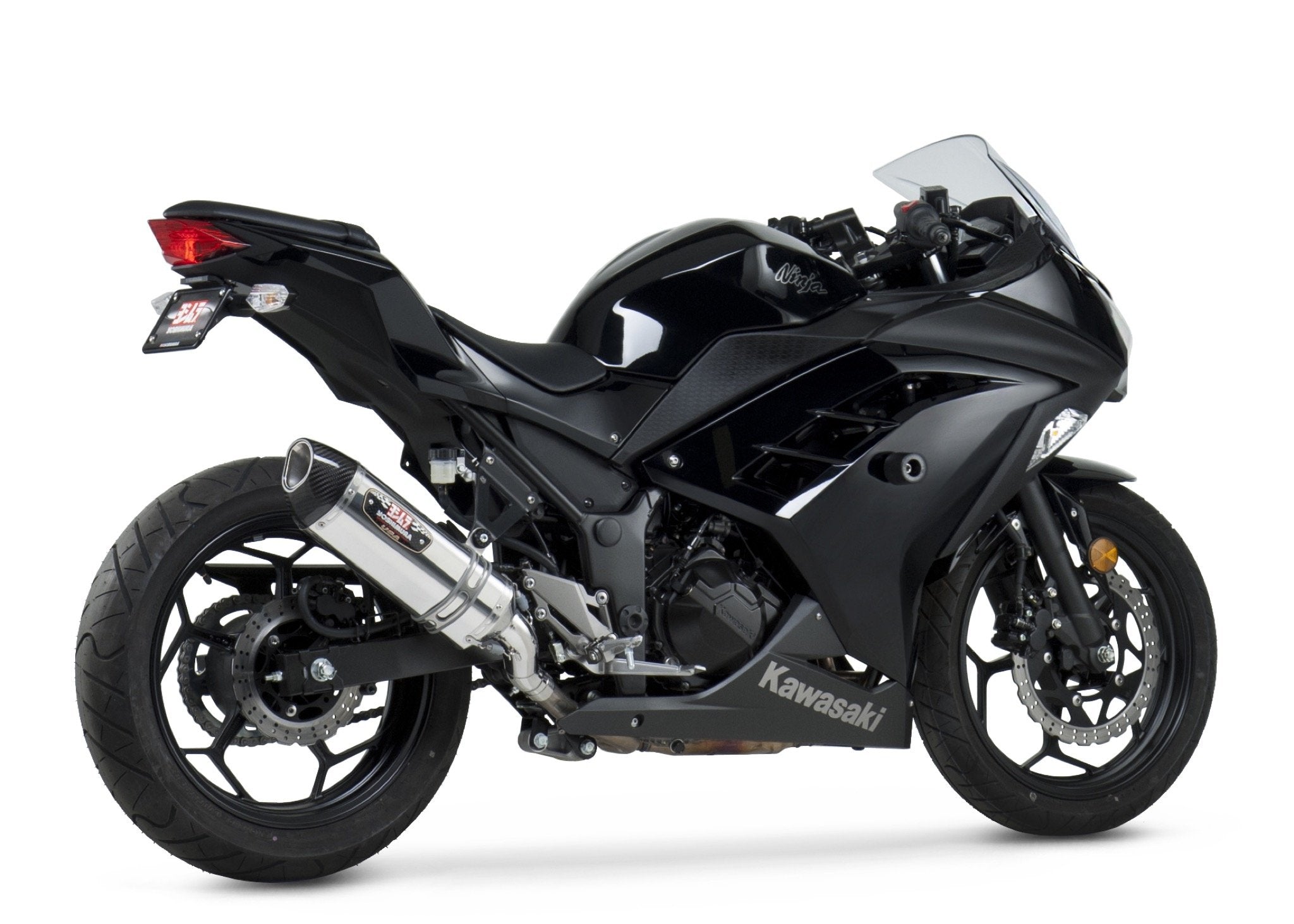 Yoshimura Slip-On Kawasaki Ninja 300 2013-17 Street R-77 So Ss-Ss-Cf