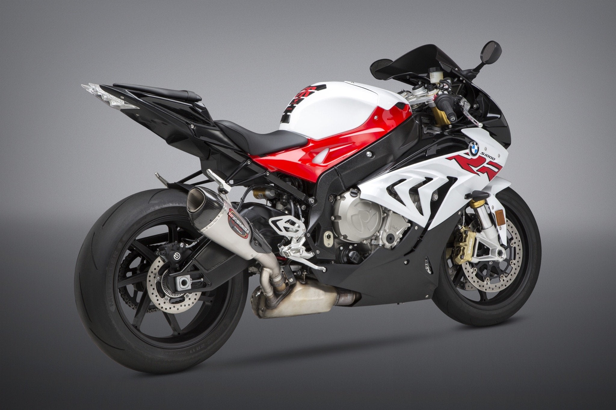 Yoshimura Slip-On Bmw S1000Rr 17-19 Street Alpha T So Ti-Ti-Cf Works Finish