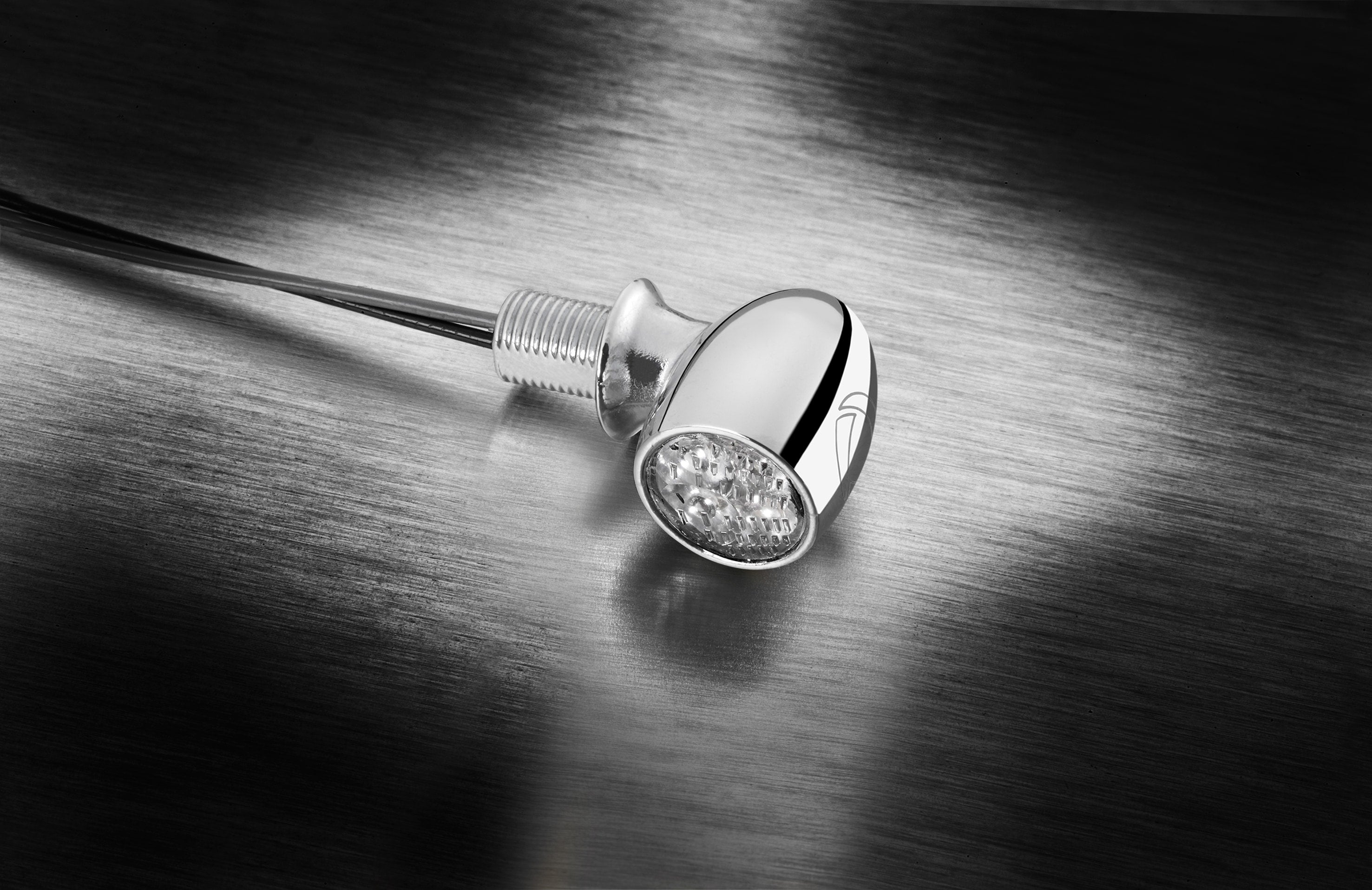 Kellermann Atto® DF LED mini indicator 3 in 1 chrome w/ clear glass