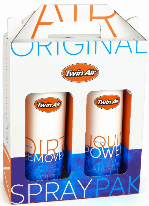 Twin Air Liquid Power Spray + Liquid Dirt Remover Spray Pak (2x500ml) (12) (IMO)