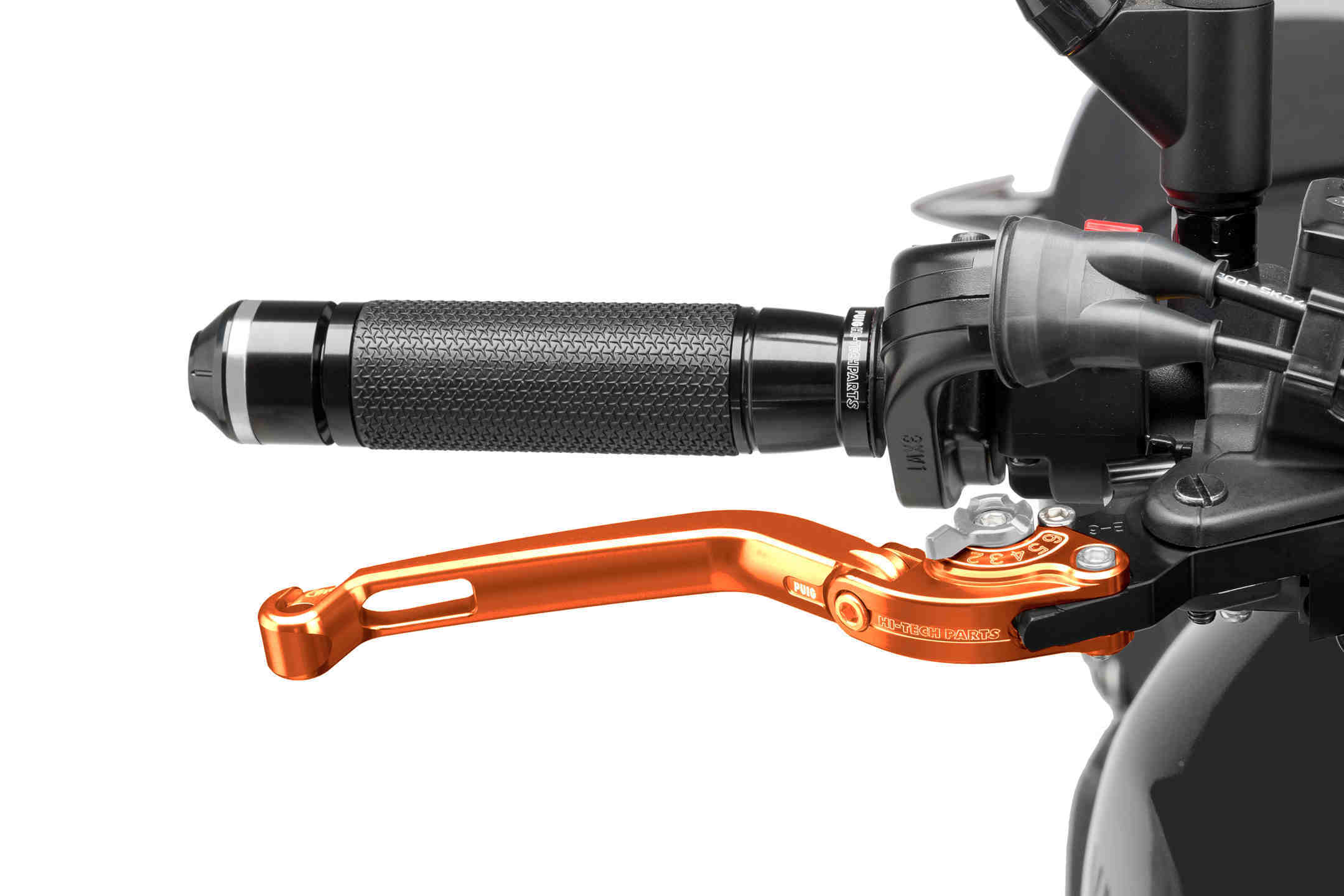 Puig Foldable Brake Lever 16'C/Orange Selector C/Silver
