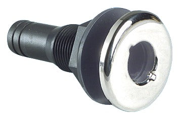 Läpivienti musta muovi 3/4"