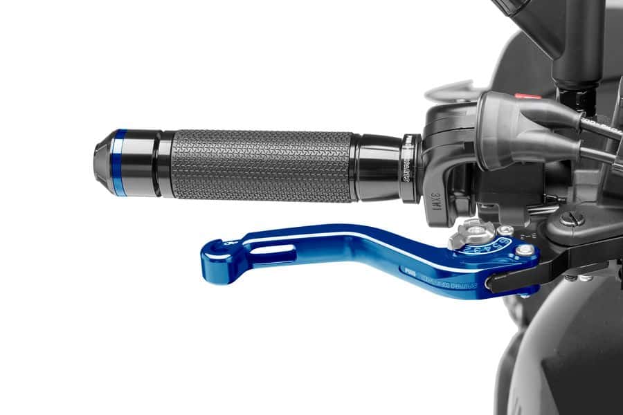 Puig Short Brake Lever 16'C/Blue Selector C/Silver