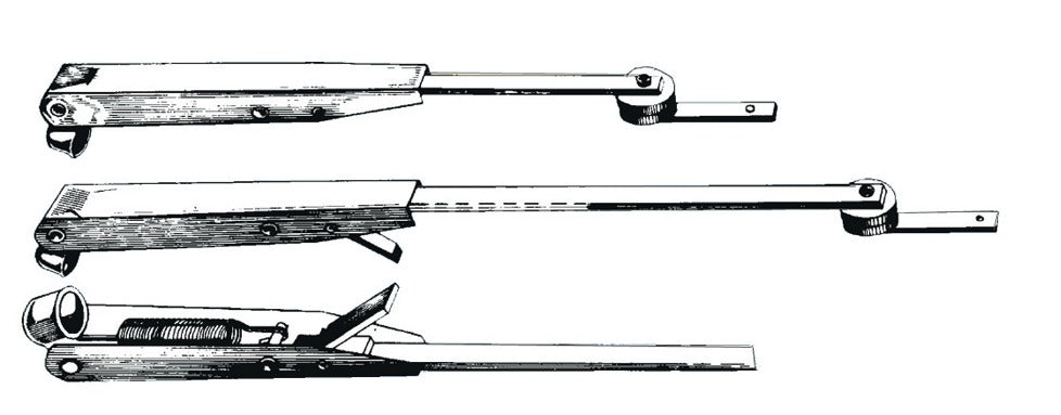 SS adjustable telescopic wiper arm 457/610 mm