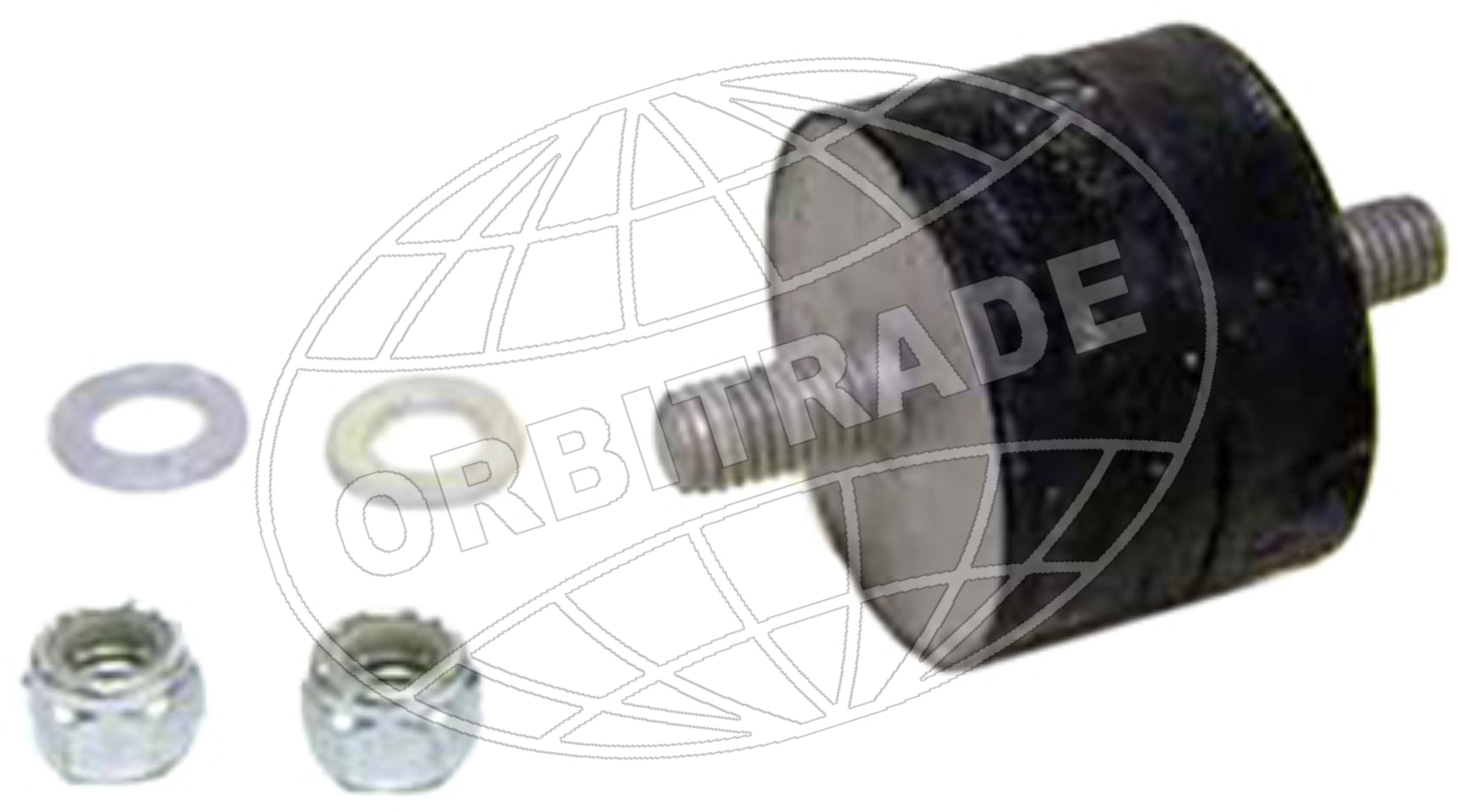 Orbitrade, rubber block