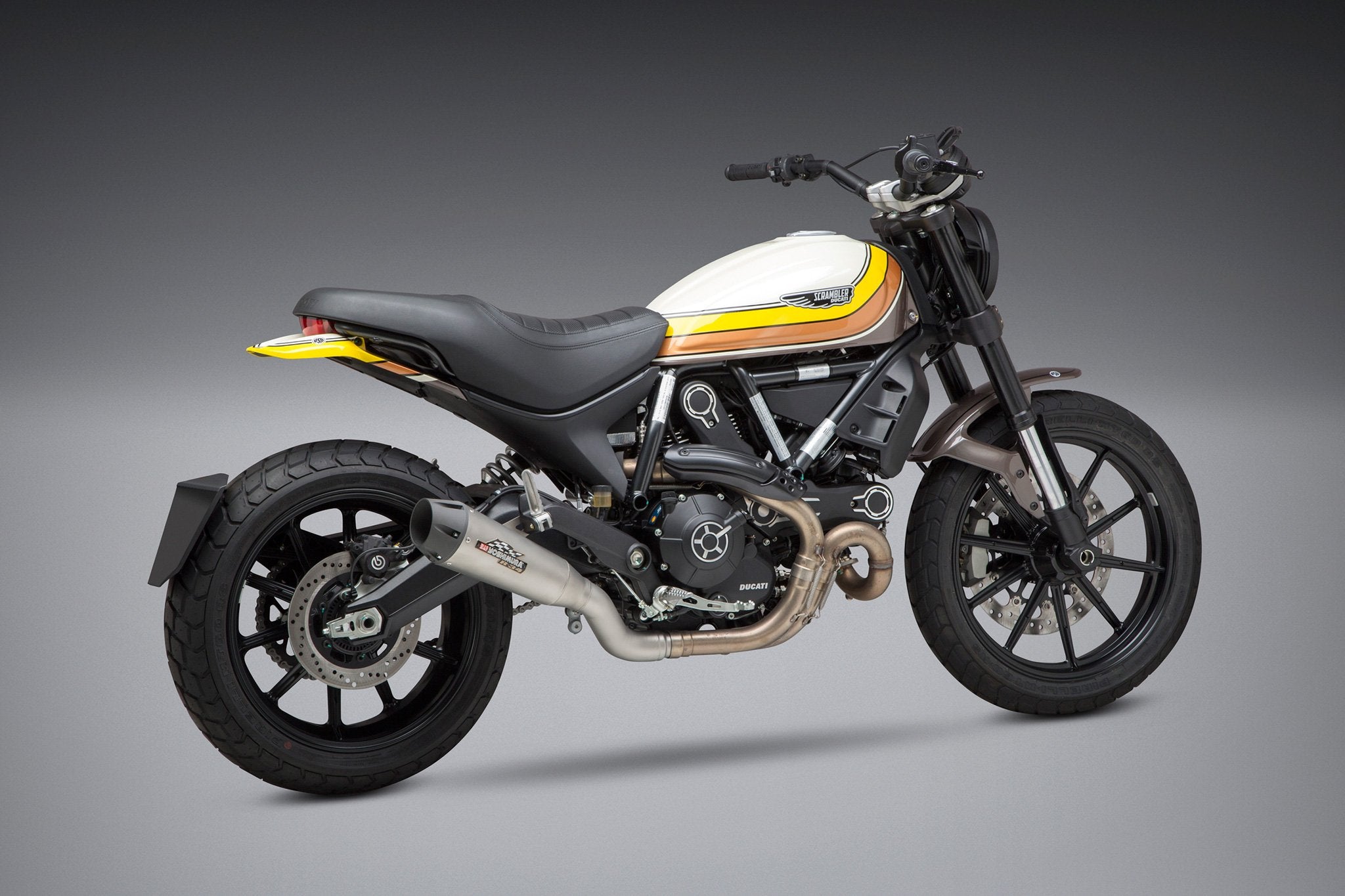 Yoshimura Slip-On Ducati Scrambler 2016-18 R-34 Race So Ss-Ss-Al Works Finish