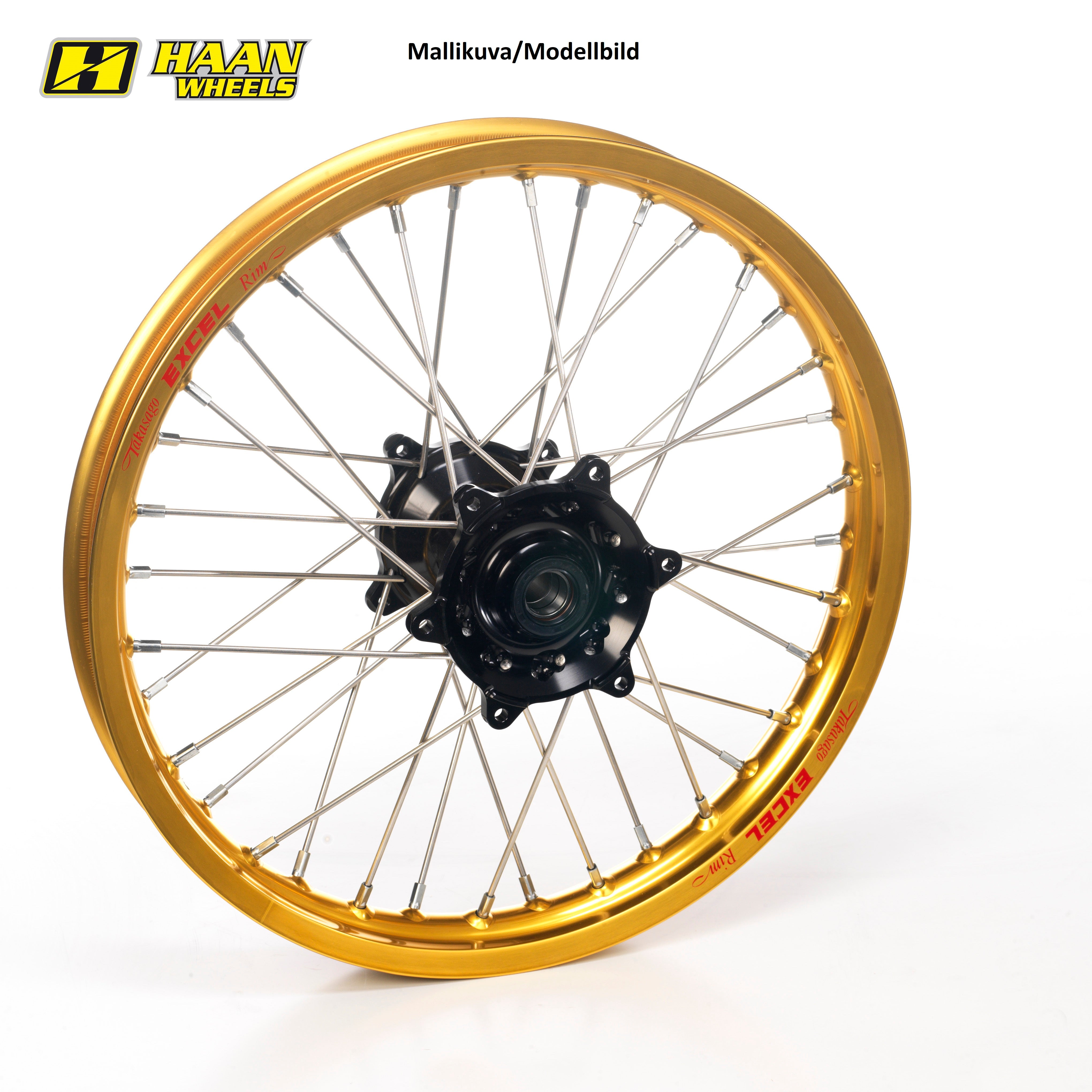 Haan wheel Tenere 700 21-1,85 BLACK HUB/GOLD RIM