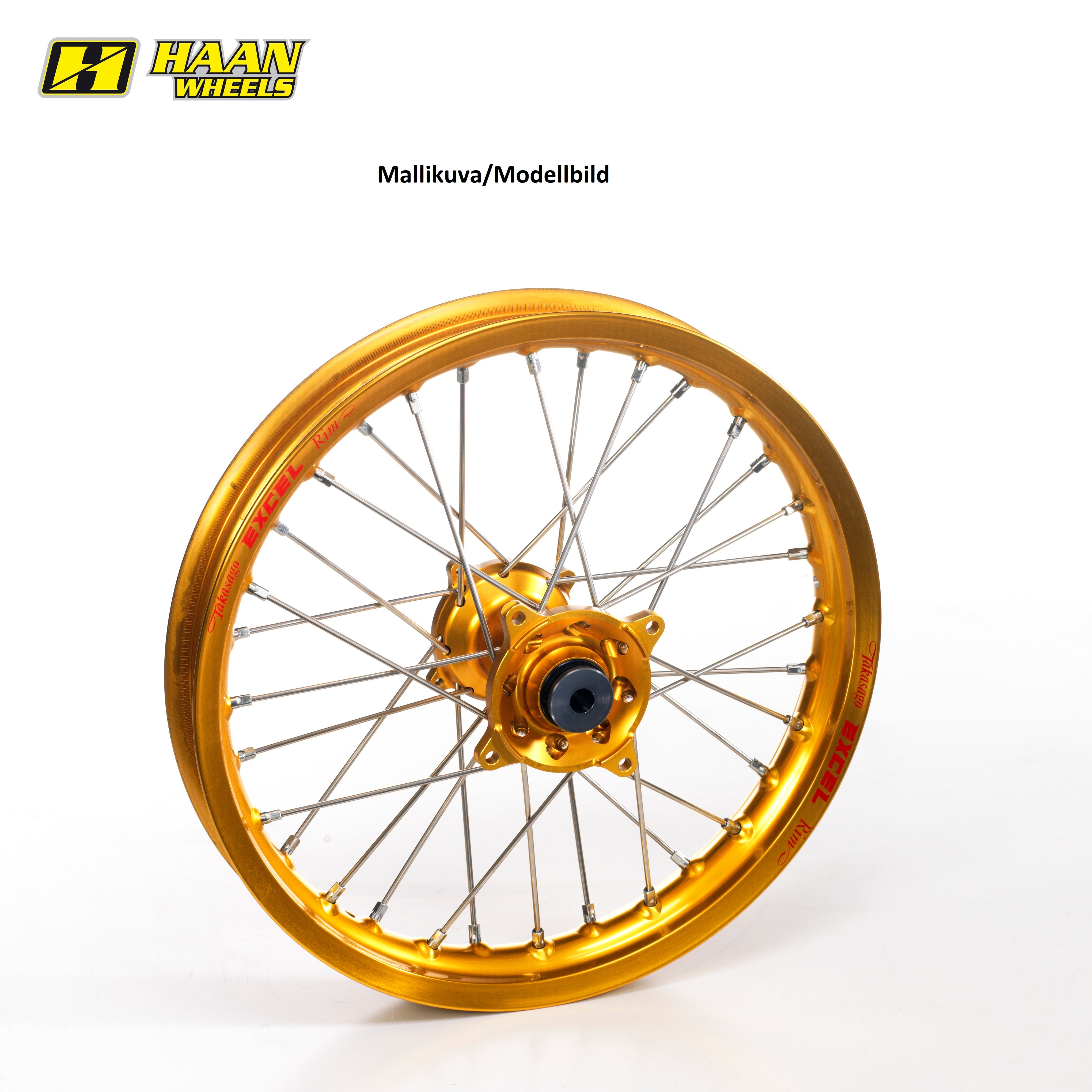 Haan wheel SX&SXF MODELS 95-12 17-4,25 GOLD HUB/GOLD RIM