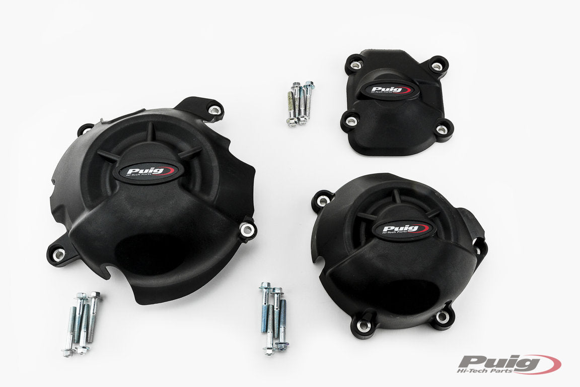 Puig Kit 3 Caps Engine Cover Kawasaki Z800/Z800E 13'-16