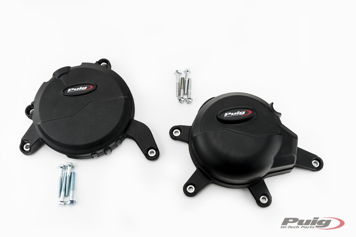 Puig Kit 3 Caps Engine Cover Ktm 390 Duke/Rc390 C/Black