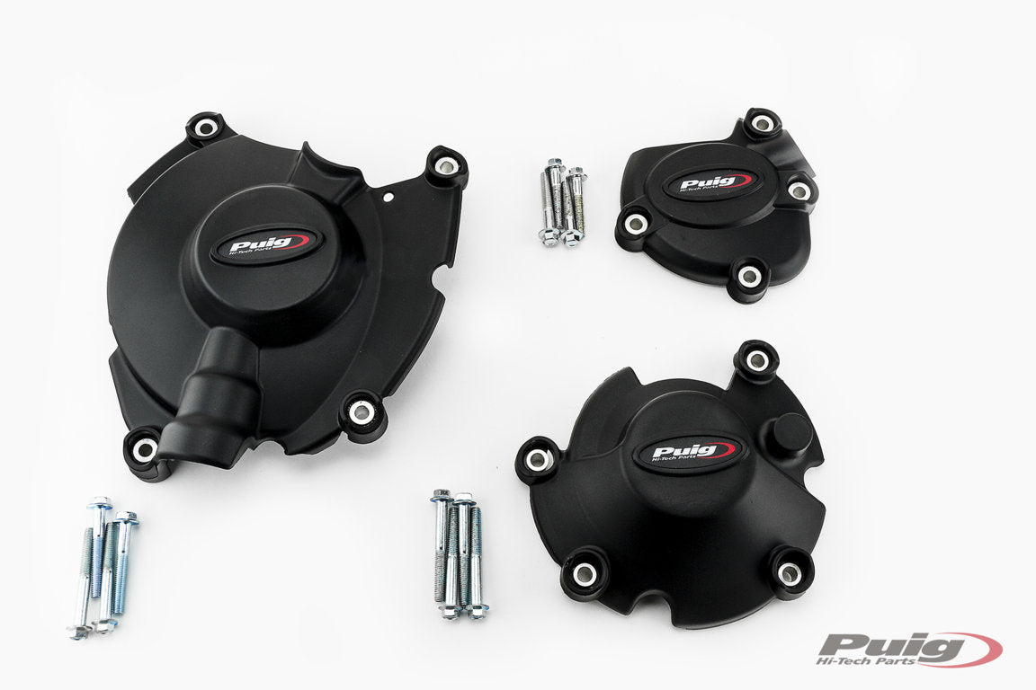 Puig Kit 3 Caps Engine Cover Yamaha Mt-10 16'- C/Black