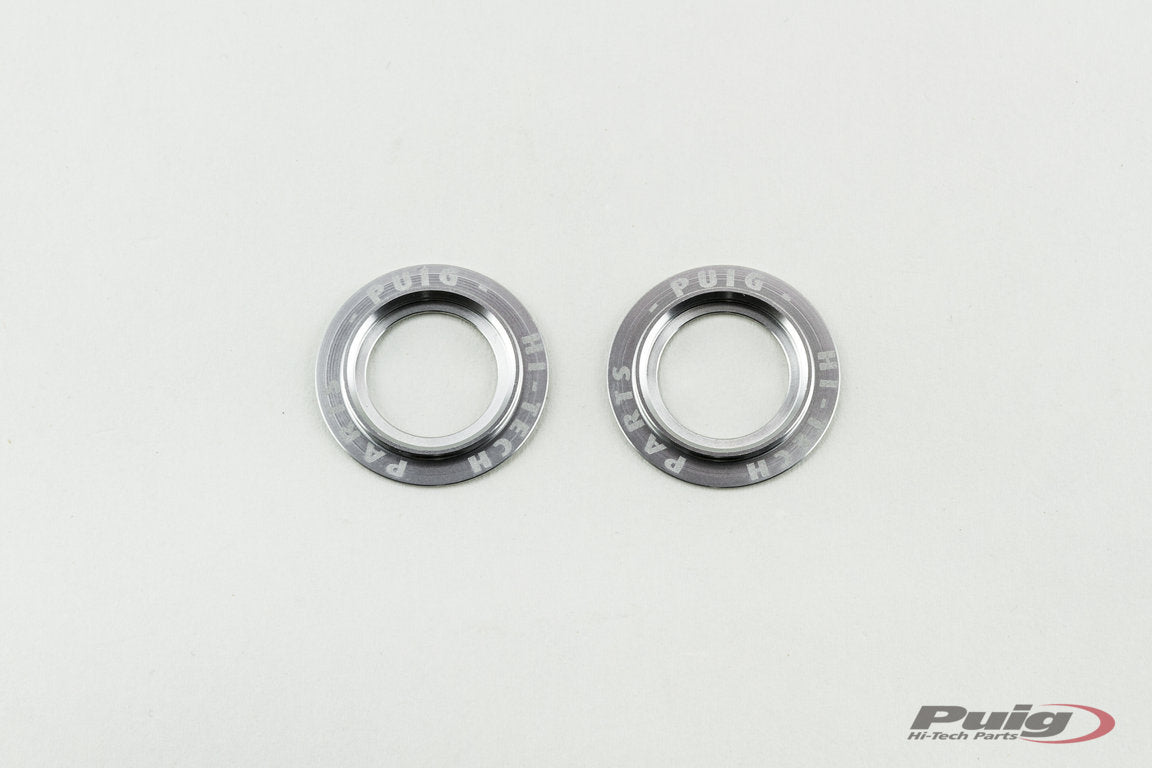 Puig set of silver aluminium rings for PHB swing protector