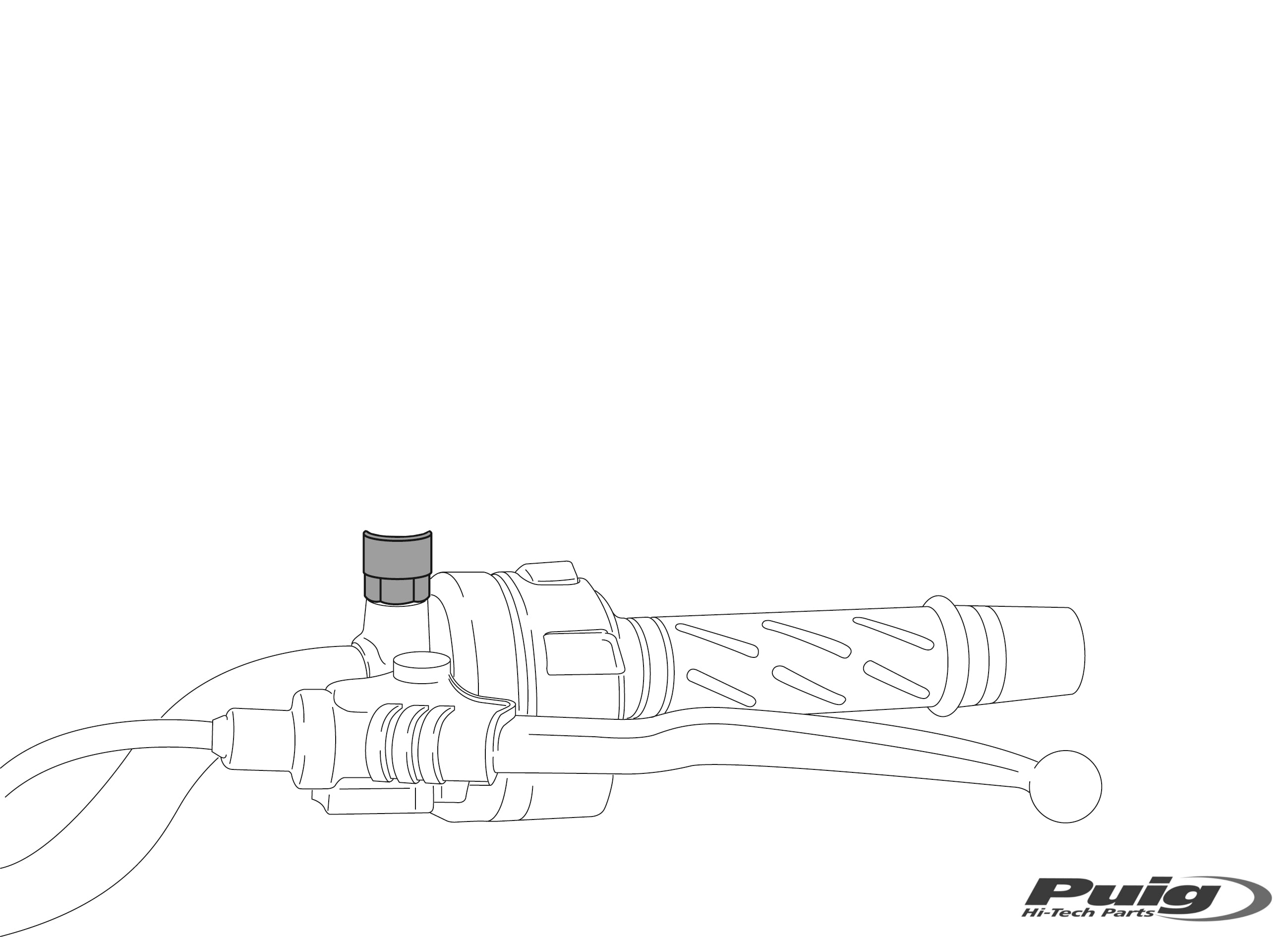 Puig Adapter Left Rear Mirror Bmw R1250Rs