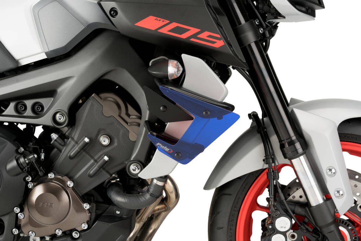 Puig Downforce Naked Side Spoilers Yamaha Mt-09 17'- C/Blue