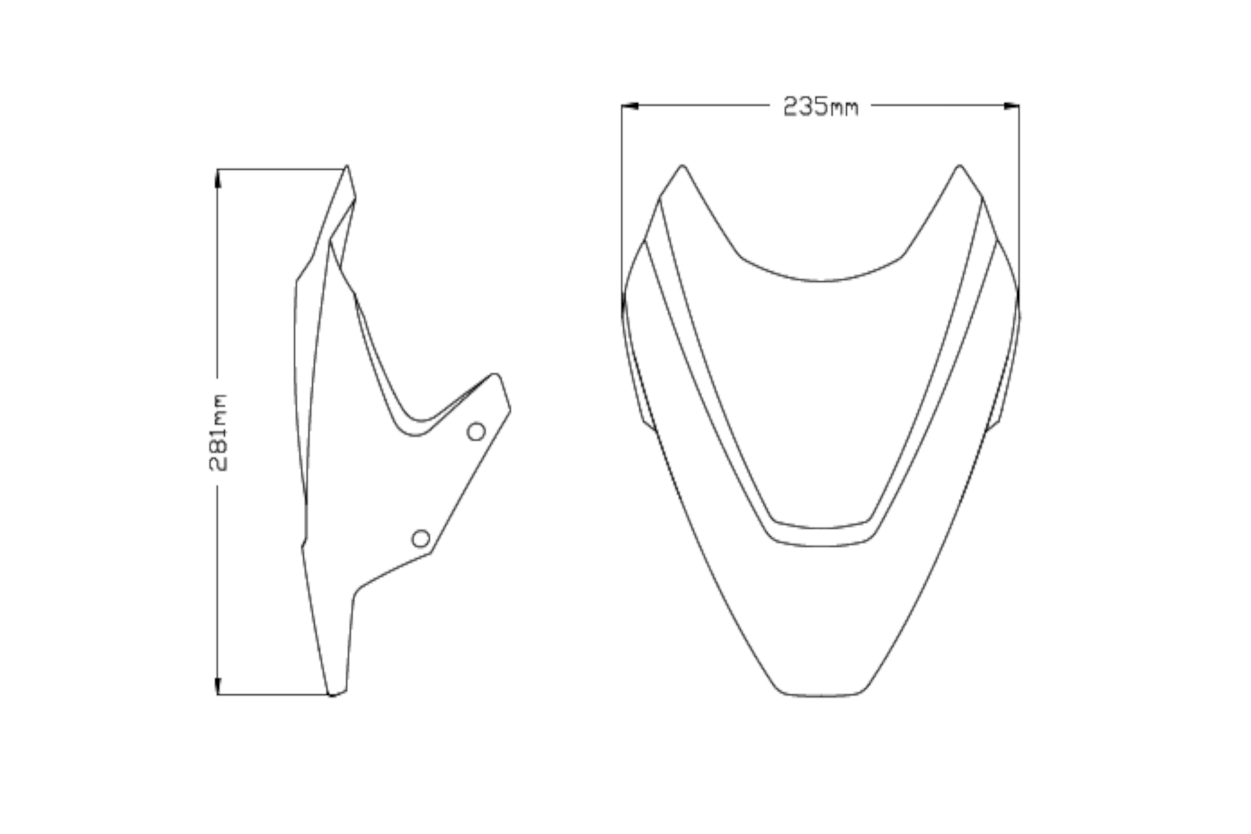 Puig Windshield New Generation Sport Ducati Streetfight