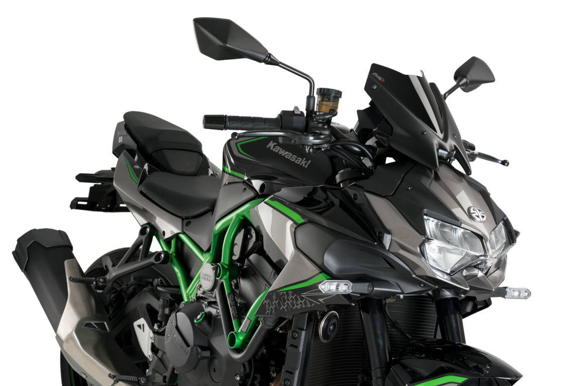 Puig Windshield New Gen. Sport Kawasaki Z H2 C/Black