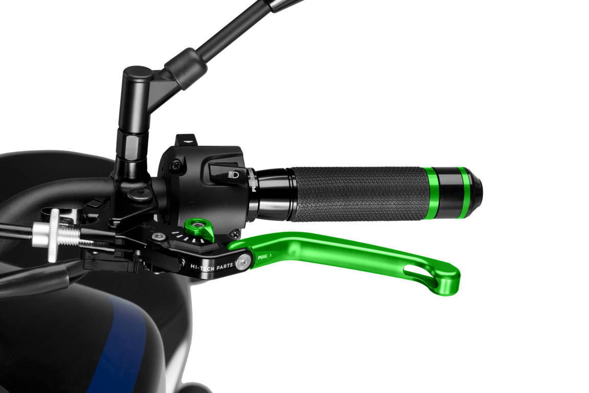 Puig Foldable Clutch Lever 3.0. C/Green Selector C/Gree
