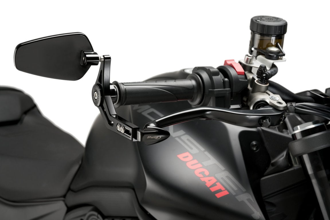 Puig Protector Brake Lever With Rearview Mirror Pro