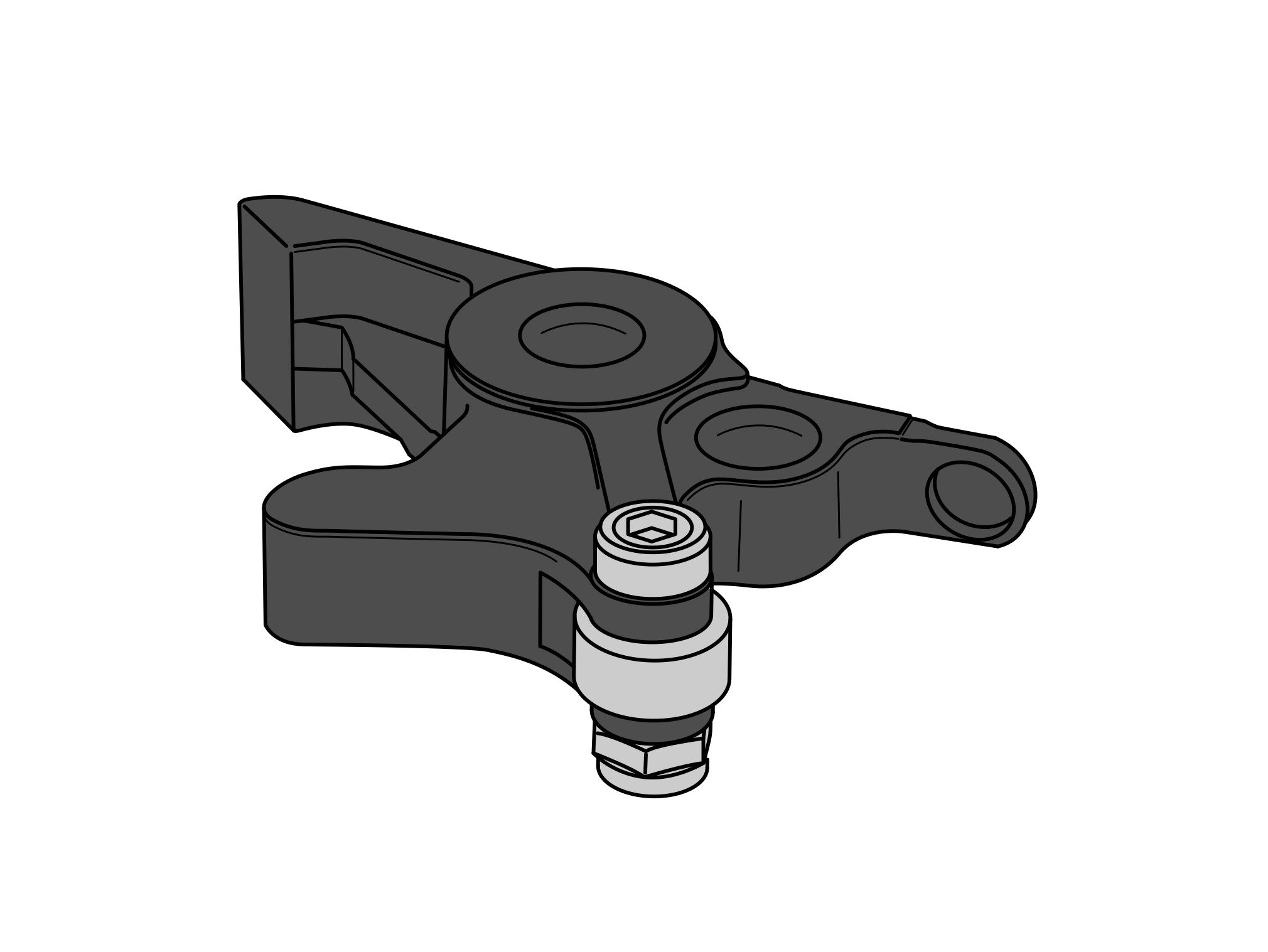 Puig Brake Support Lever Cfmoto 450 Nk 23'- C/Black