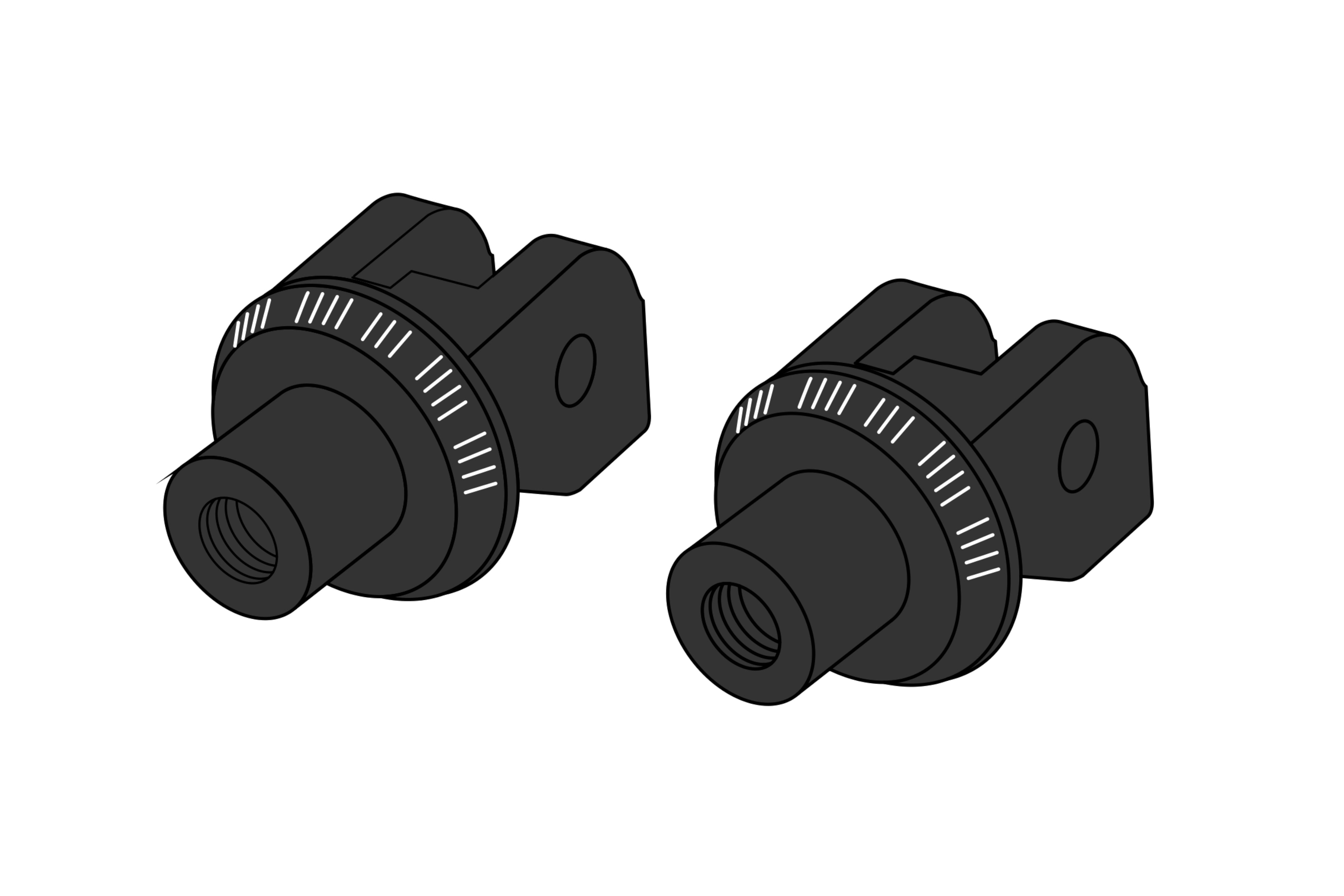 Puig Pair Footrest Fixation Pilot Cfmoto 450 Nk 23-