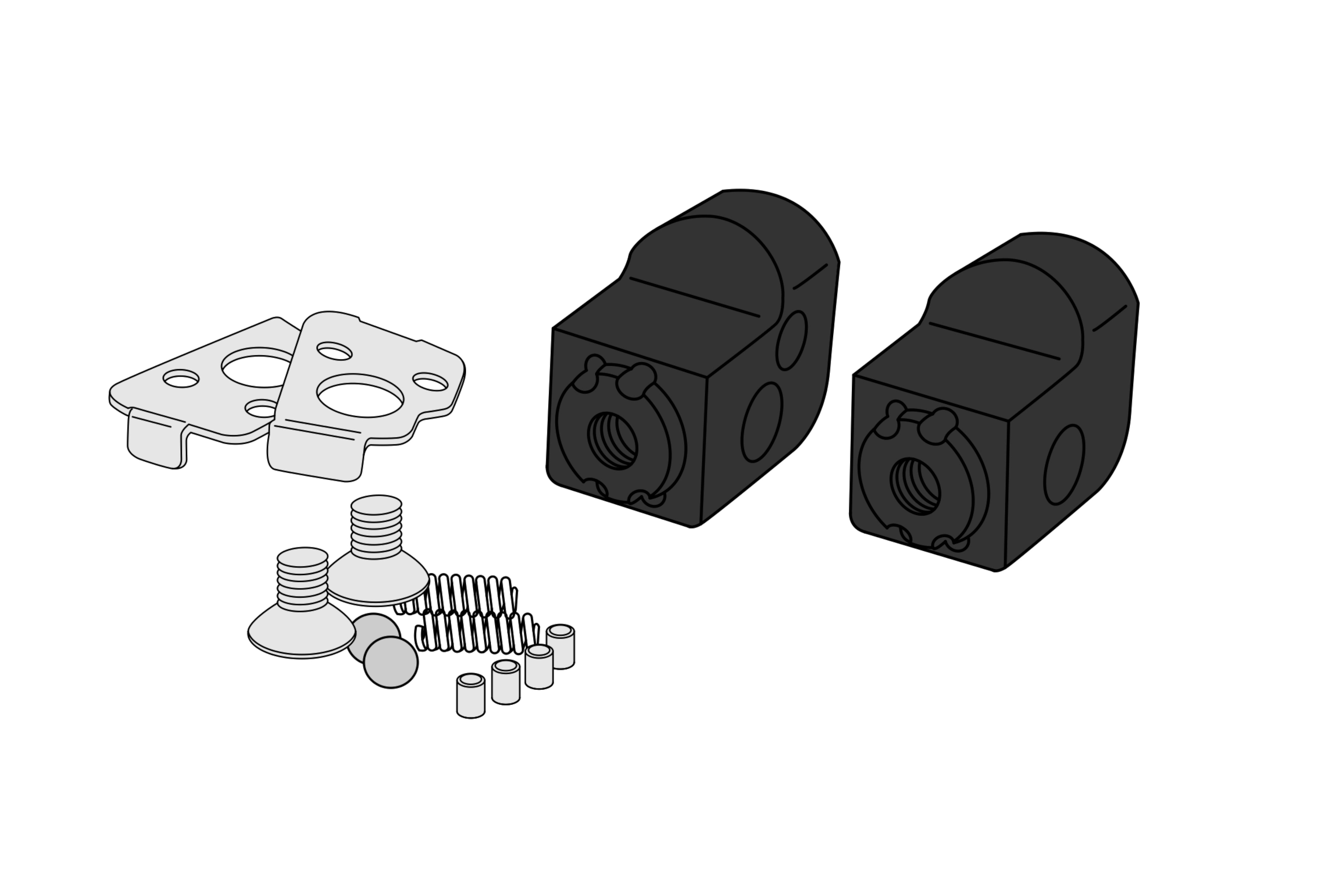 Puig Adjustable Footpeg Adaptor Rider Cfmoto 450 Nk