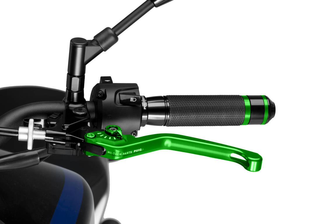 Puig Unfoldable Clutch Lever 3.0. C/Green Selector C/Gr
