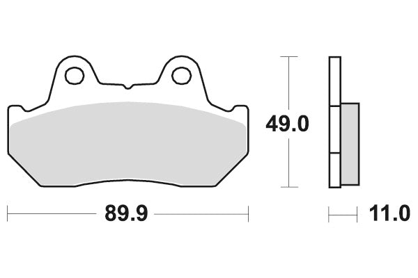 Sbs Jarrupalat Sintered Taakse